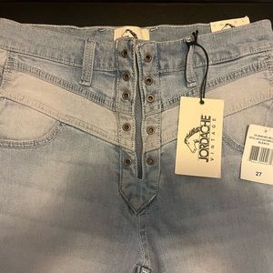 Vintage Jordache High Rise skinny bleach jeans